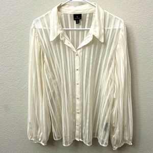 Worthington Sheer blouse XXL